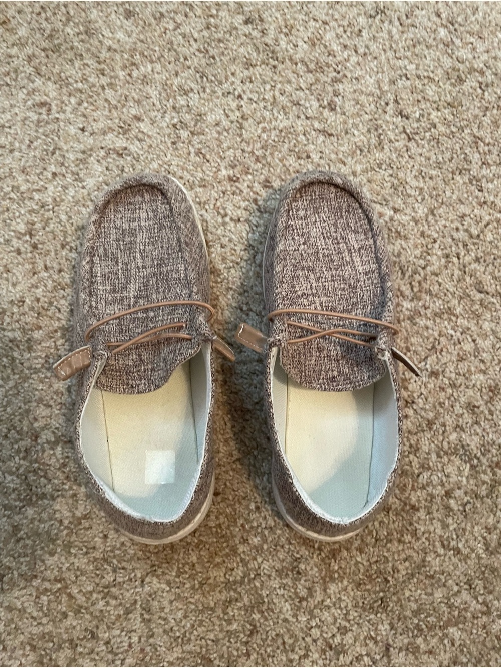 Casual Men's Slip-On Loafers in Heathered Brown